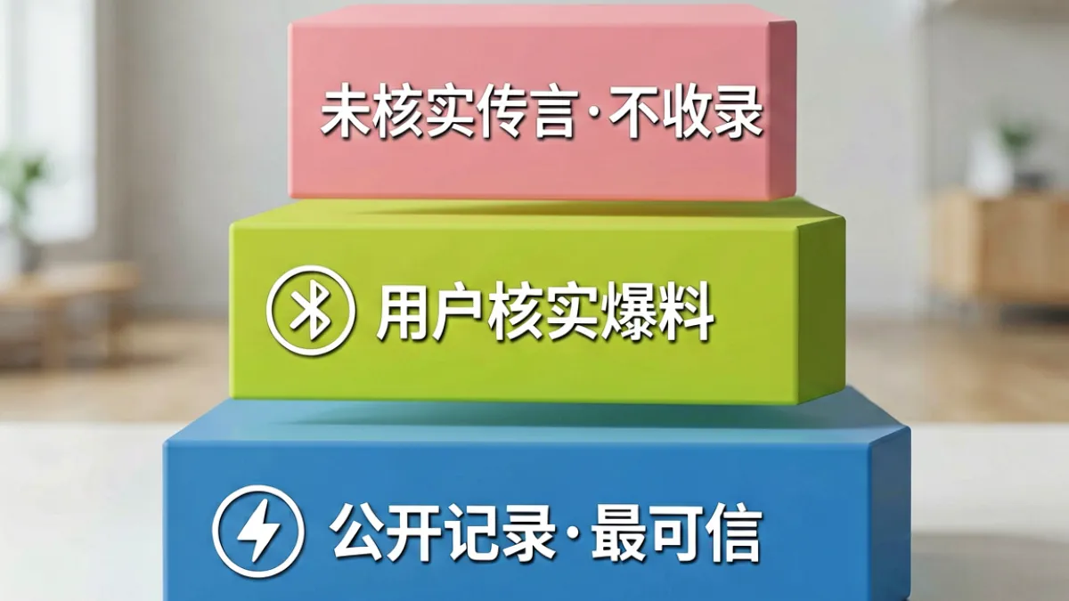 91黑料内容分级示意，三个层次分别标注公开记录、用户核实爆料和待核实传言