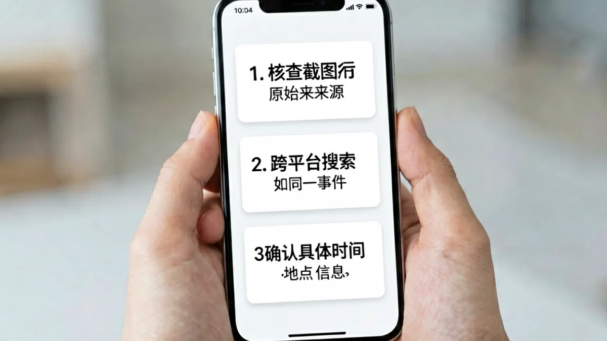 用手机核查91黑料来源可信度的三步骤示意图解