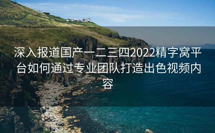 深入报道国产一二三四2022精字窝平台如何通过专业团队打造出色视频内容